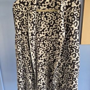 Leopard Print Open Cardigan